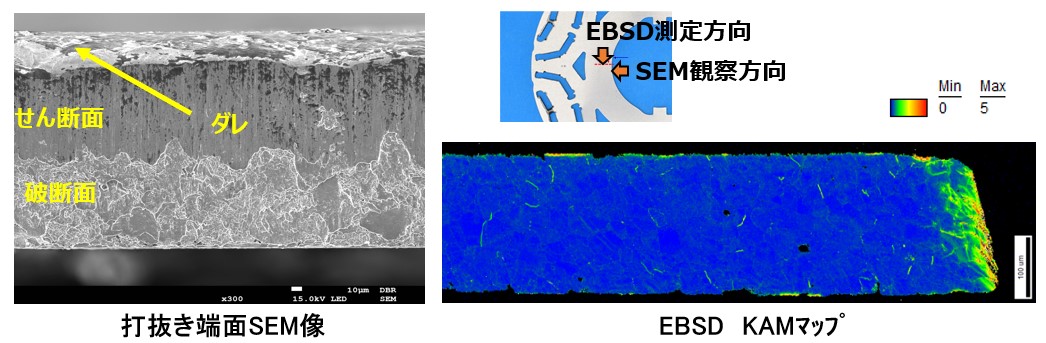 内部歪測定 EBSD SEM